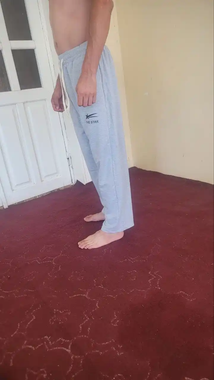 Erkaklar uchun keng sport shimi (triko), oversized
