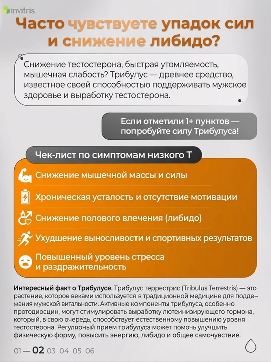 Трибулус 1000 мг, 60 таблеток
