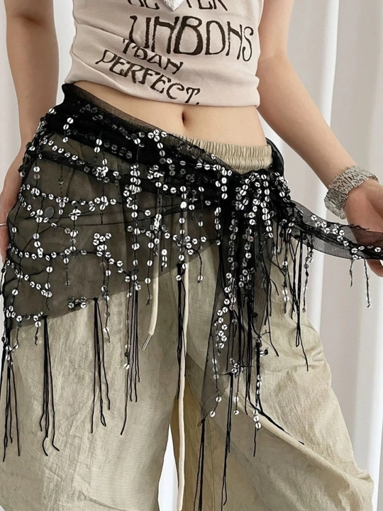 Tangalar bilan arabcha belbog‘, sharqona belly dance aksessuarlari