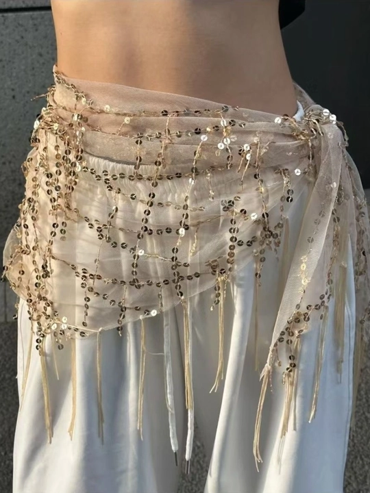 Tangalar bilan arabcha belbog‘, sharqona belly dance aksessuarlari