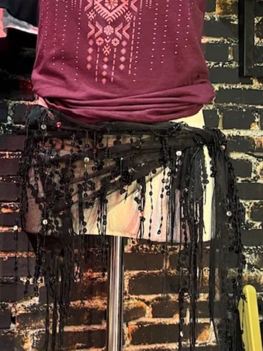 Tangalar bilan arabcha belbog‘, sharqona belly dance aksessuarlari