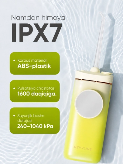 Portativ tish irrigatori Revyline RL 430, buklanadigan, 3 rejim, IPX7, Type-C