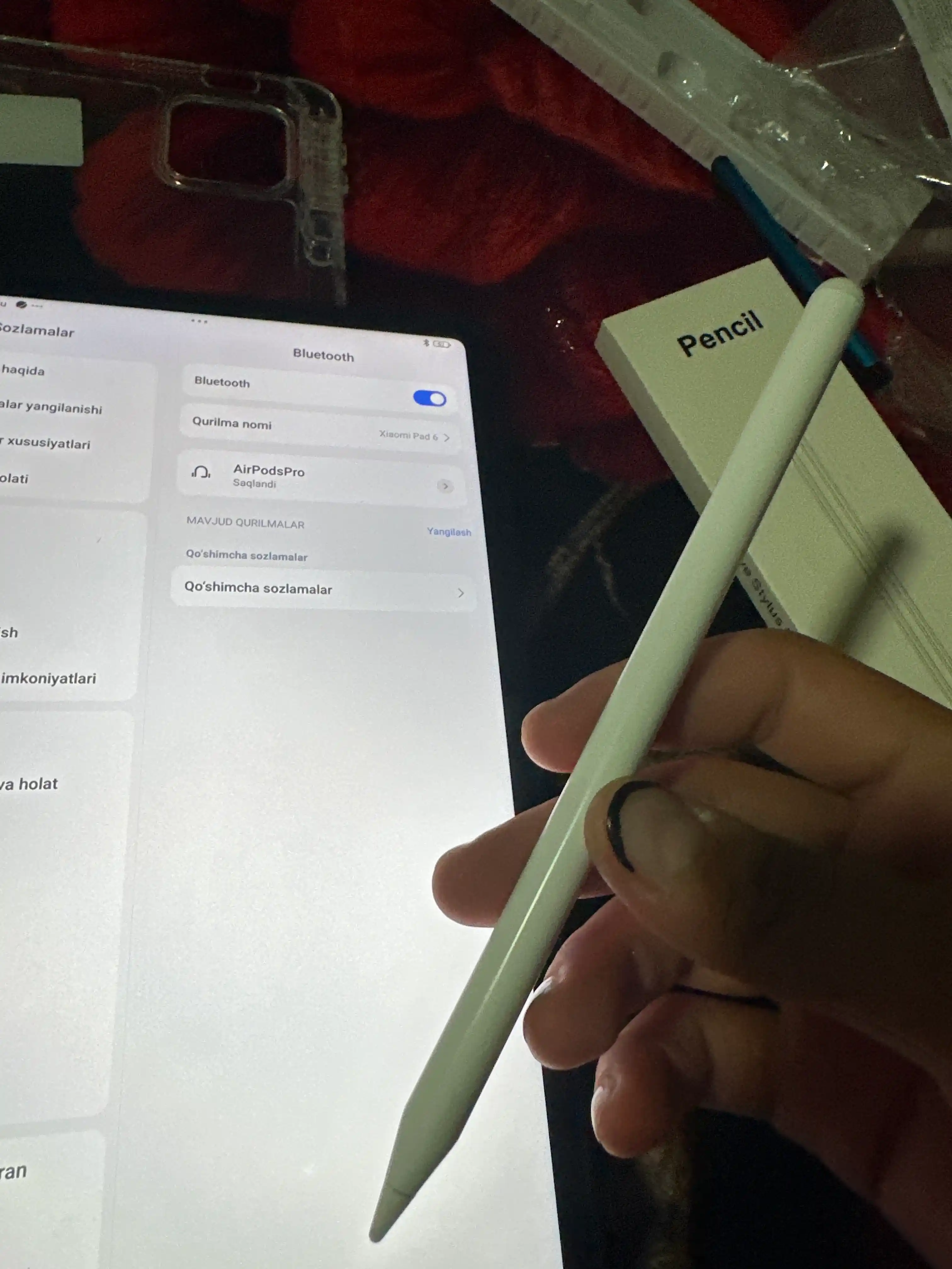 Telefonlar va planshet uchun universal sensorli stilus ruchka, iOS va Android uchun