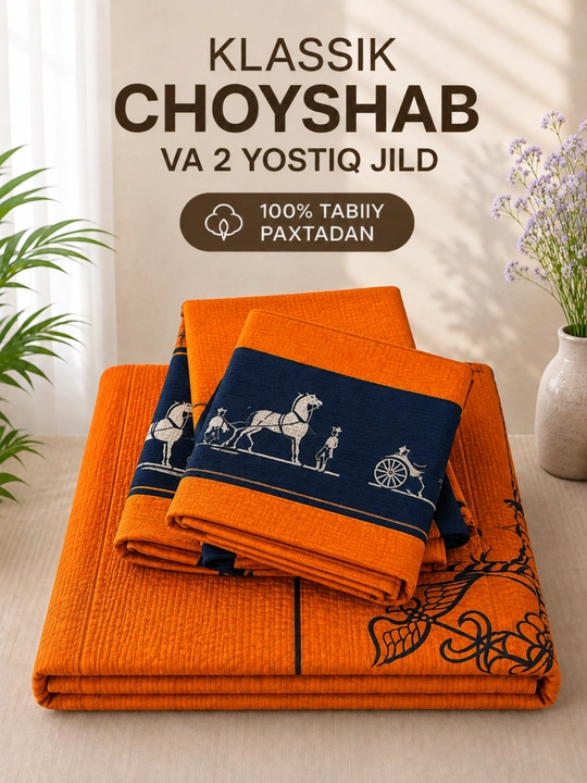 Ikki kishilik choyshab to‘plami, choyshablar to‘plami, paxtadan