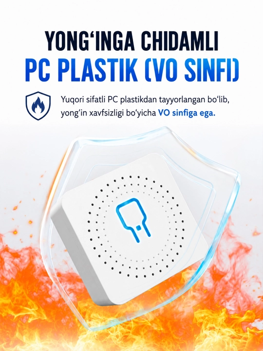 Tuya Wi-Fi 16A aqlli mini rele, taymer va Smart Life orqali boshqaruv