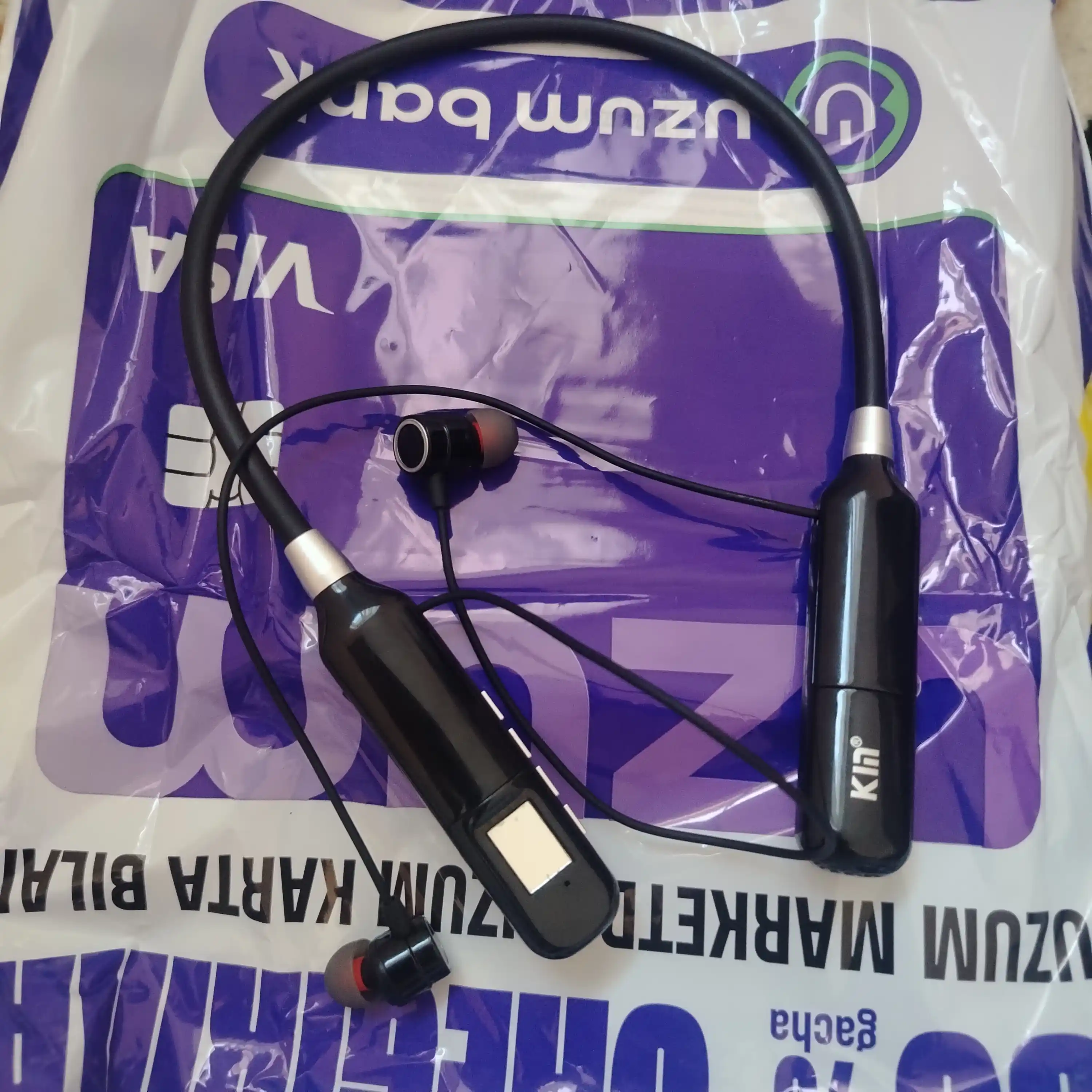 Simsiz quloqchin KIN KL112 neckband bluetooth 48 soat batareya sport naushnik