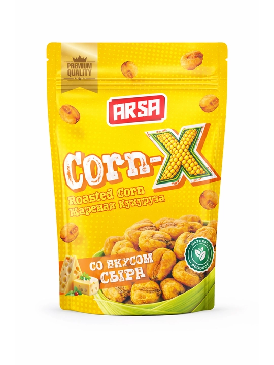 ARSA Corn-X жареная кукуруза, хрустящий снек, вкус Сыр, 50 г - 