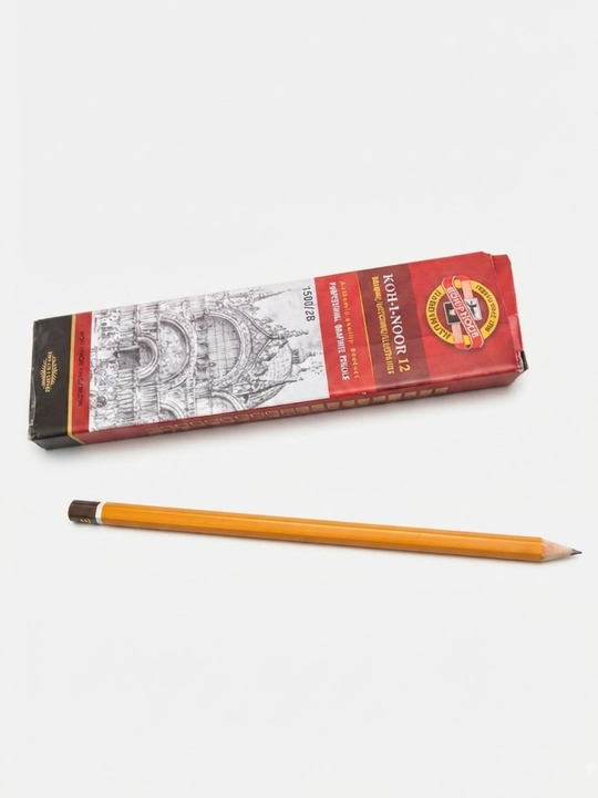 Карандаш черный, 12 штук, Koh-i-noor, набор карандашей, для рисования и черчения
