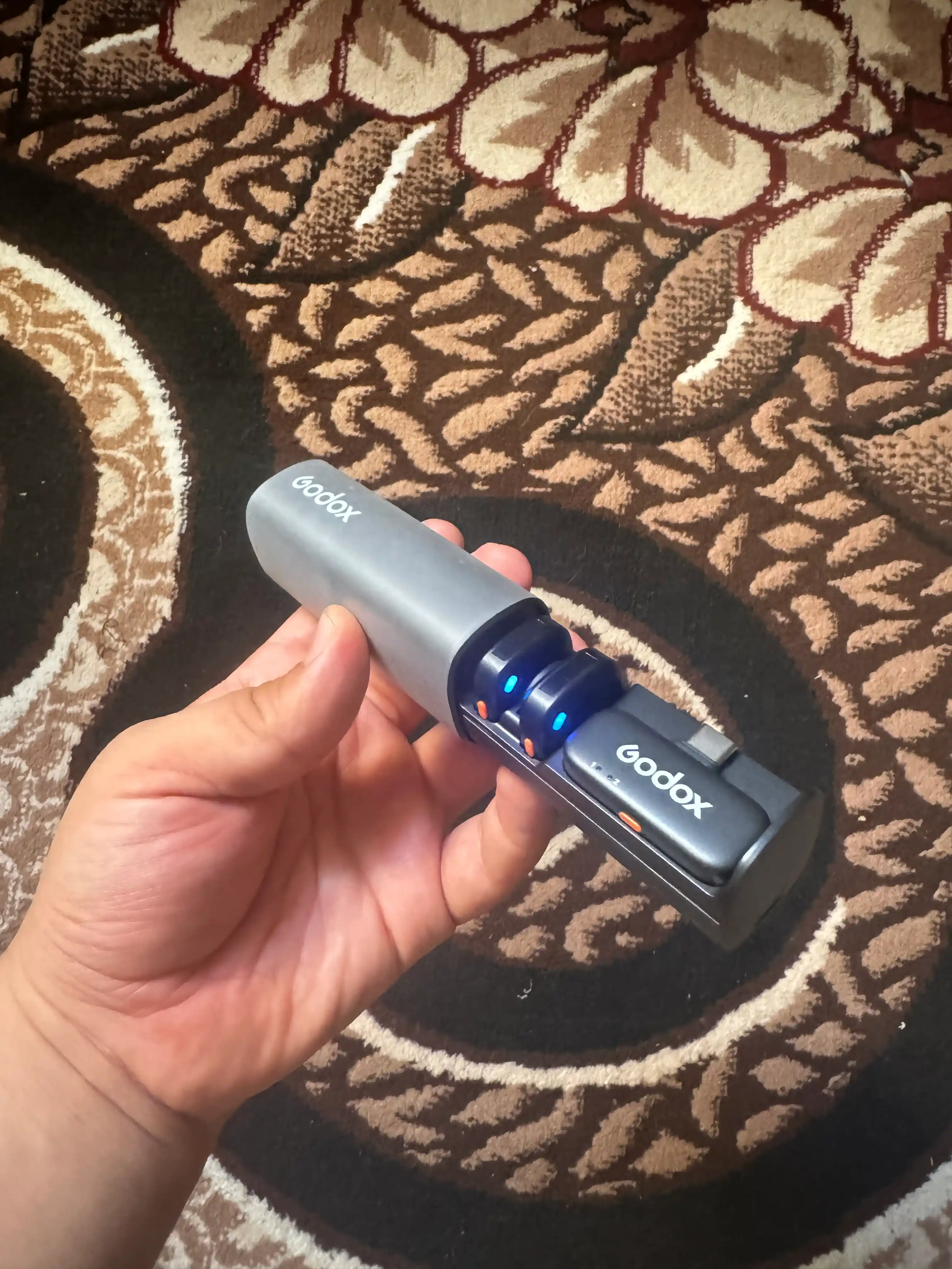 Simsiz mikrofon Tech-X Aura Lite, Godox, 2 qabul qiluvchi iPhone/Android, 360° ovoz