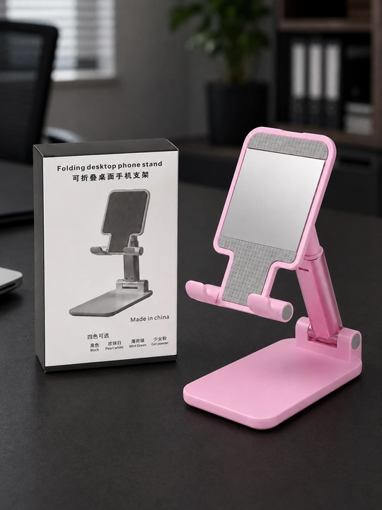 Balandligi va qiyaligi sozlanadigan smartfon va planshet uchun yig‘iladigan taglik