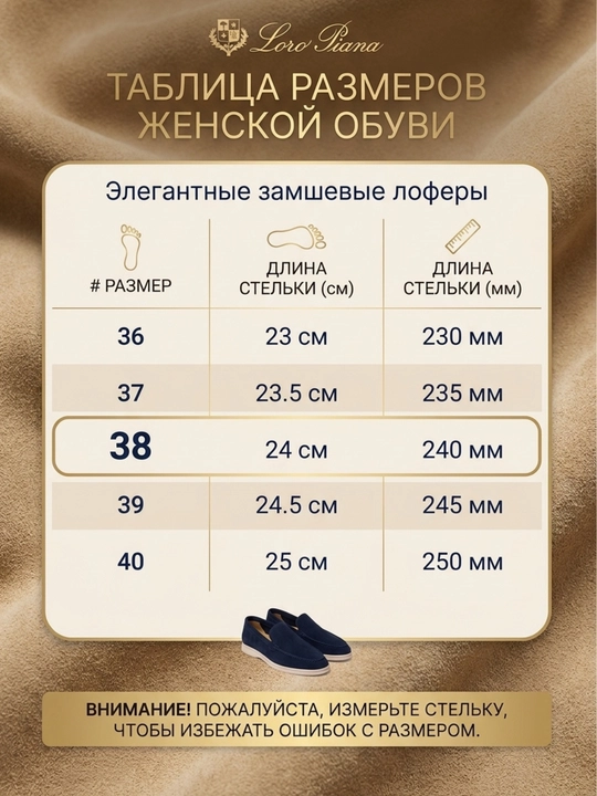 Аёллар учун табиий замш лоферлар, классик оёқ кийим