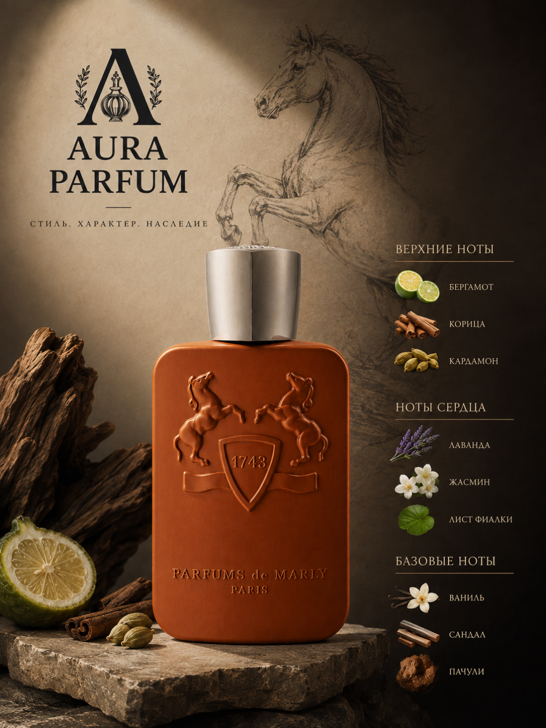 Atirlar erkaklar uchun Althaïr Parfums de Marly,erkaklar atirlari xar fasl uchun racpiv