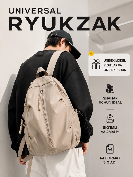 Рюкзак школьный, женский, мужской, для ноутбука, сумка, портфель для школы - 