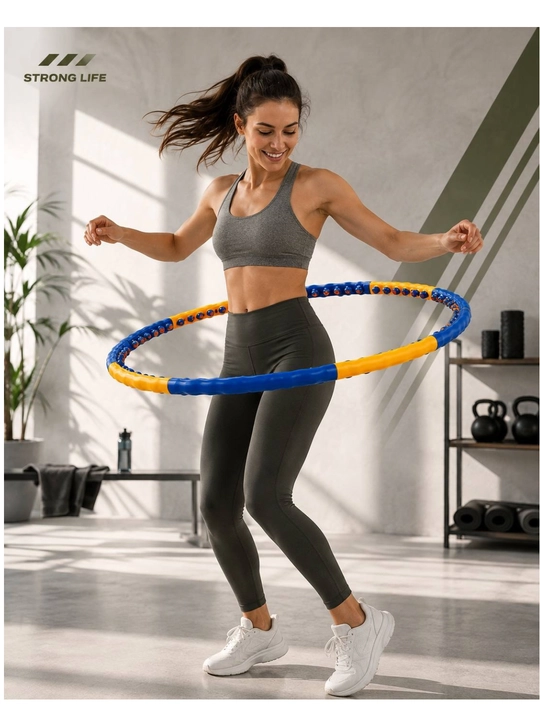 Magnit elementli Dynamic Hoop JS-6018 massaj halqasi, yig‘iladigan