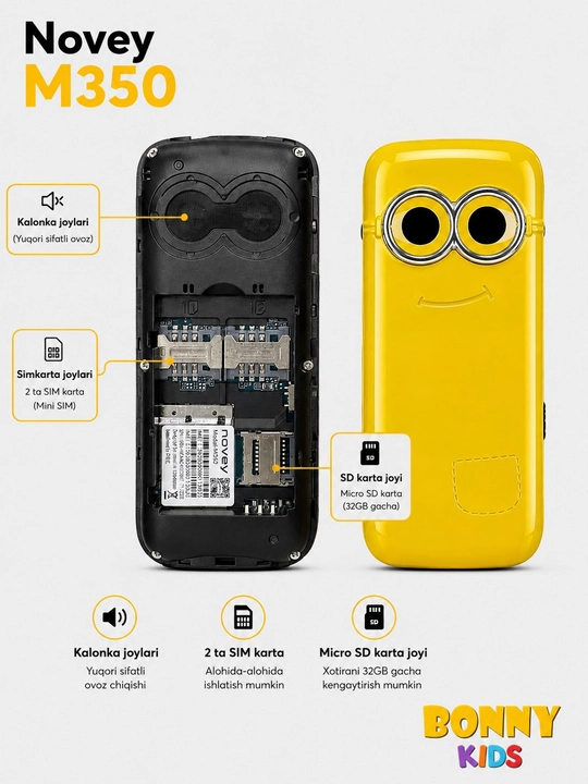 Novey M350 bolalar telefoni. Chiroyli telefon. Oddiy telefon ajoyib telefon