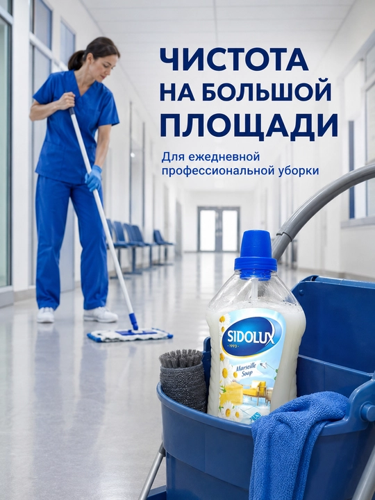 SIDOLUX Marseille Soap universal pol yuvish vositasi, 1 l