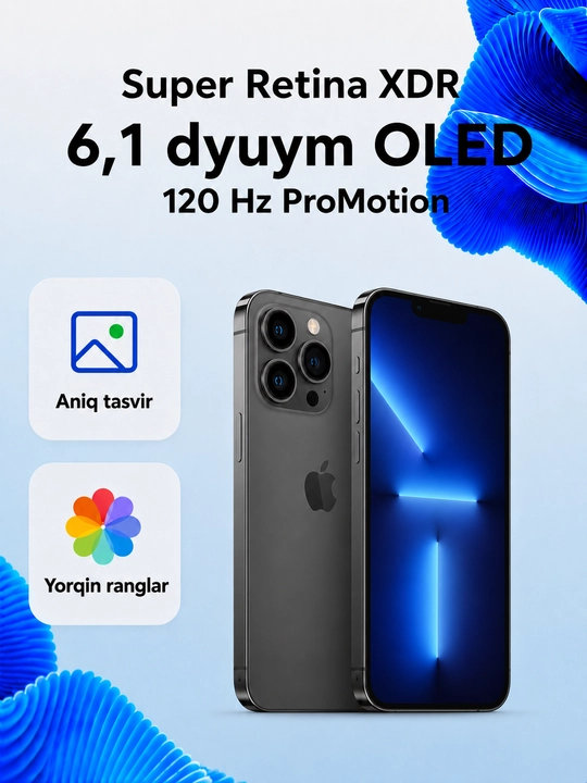 Apple iPhone 13 Pro —  процессор A15 Bionic, Face ID, SIM + eSIM зарегистрированы