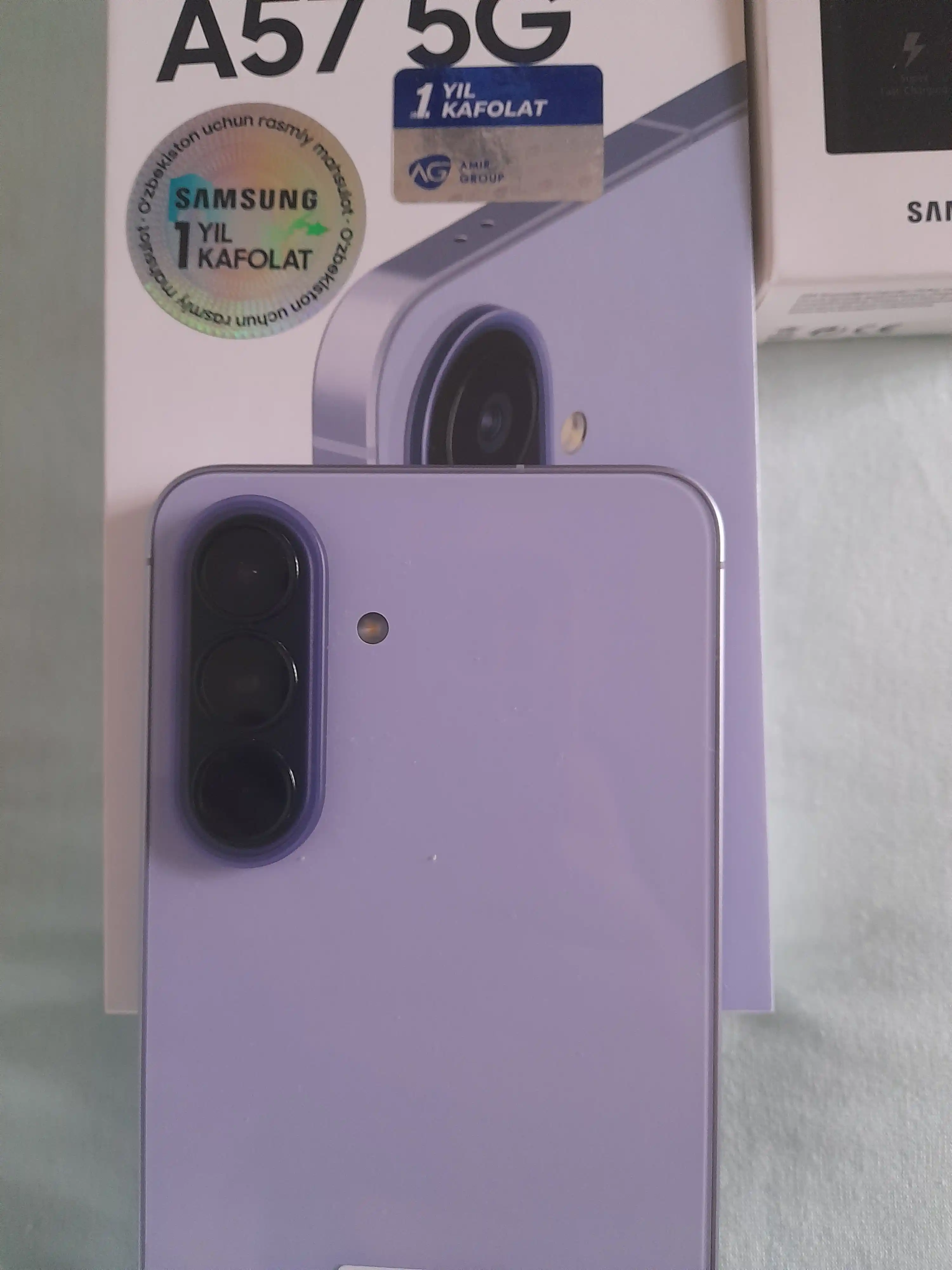 Samsung A57 5G, smartfoni, 50MP, sAMOLED, 120Hz, Sovg'asiga adapter