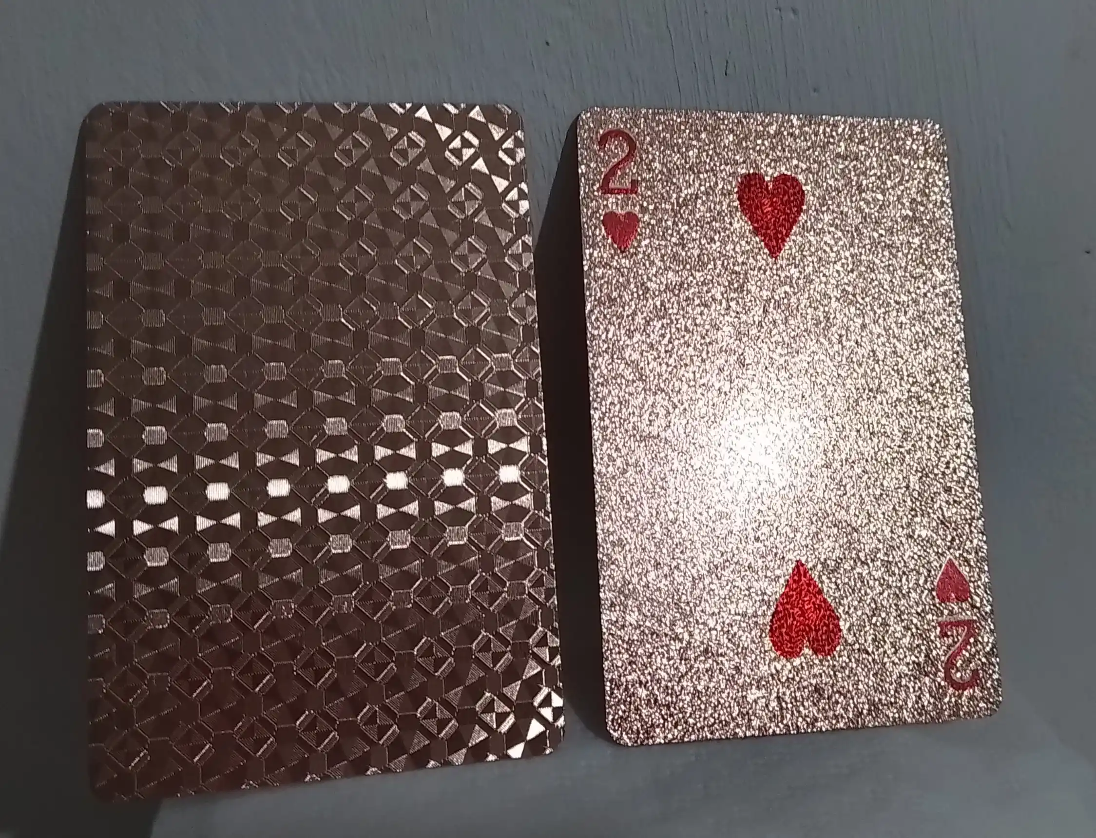 Ko'p rangli kartalar, poker, fokuslar, boshqa o'yinlar uchun, plastik, 1 to'plamda 54 dona