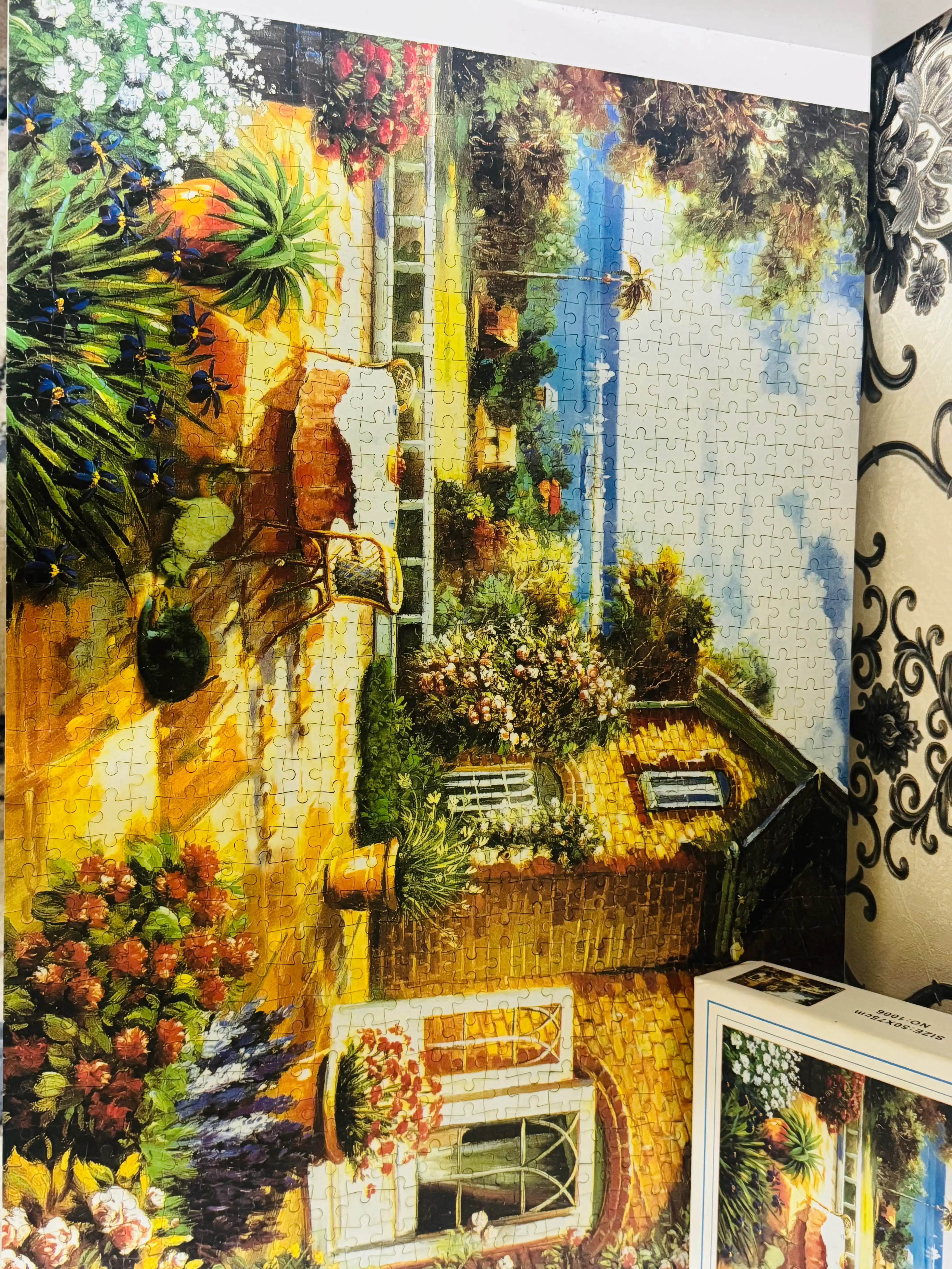 1000 donalik “Puzzle” – 50x75 sm, kattalikdagi mantiqiy rivojlantiruvchi o‘yin