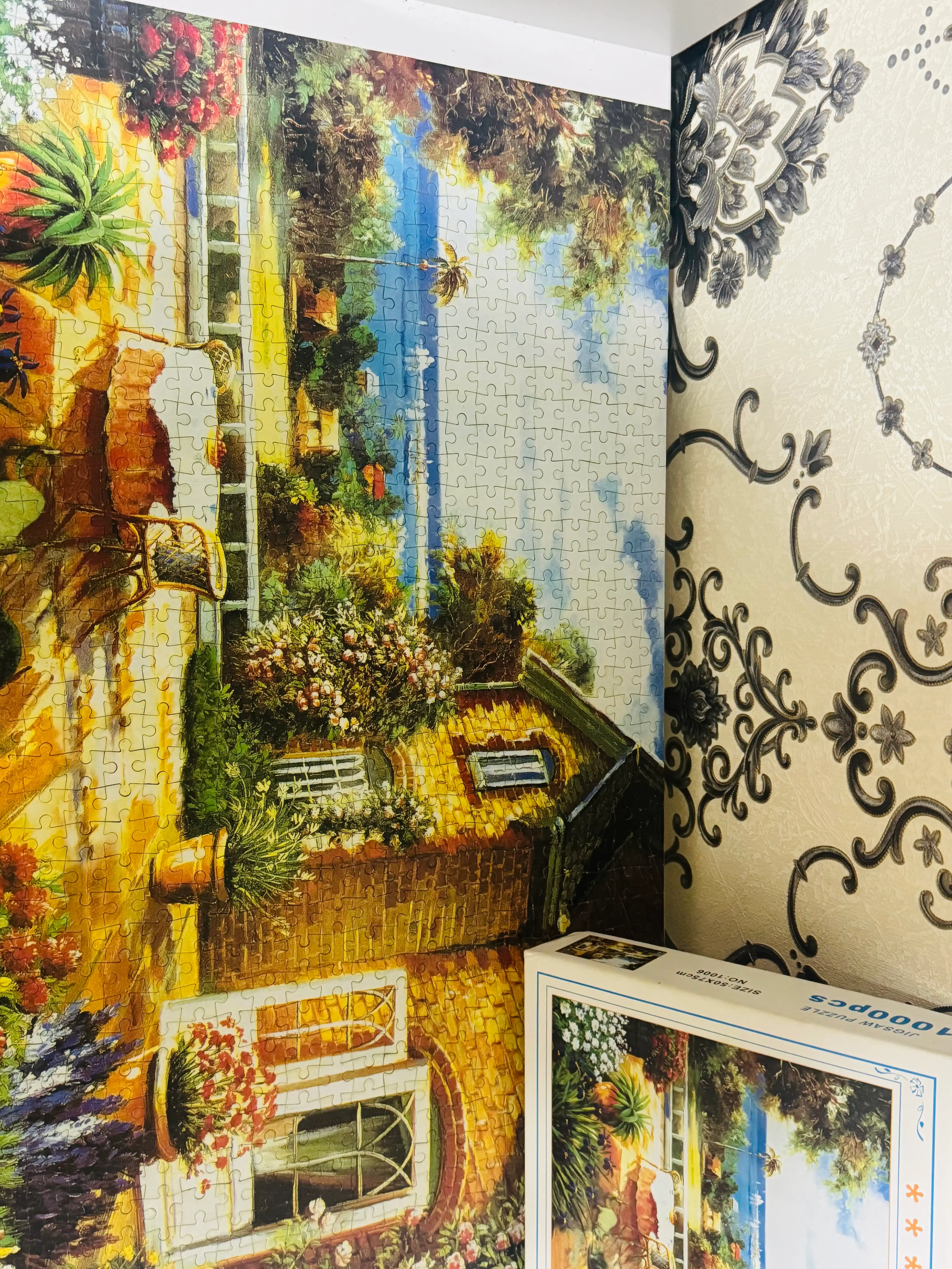 1000 donalik “Puzzle” – 50x75 sm, kattalikdagi mantiqiy rivojlantiruvchi o‘yin