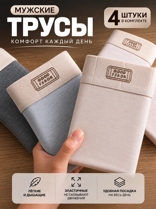 Мужские трусы боксеры - 
