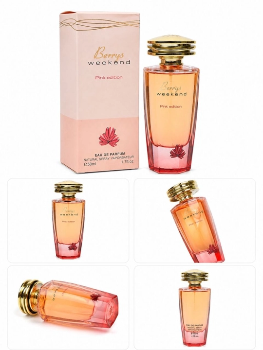 Ayollar uchun parfumlangan suv, BERRYS WEEKEND PINK EDITION, 50 ml - 