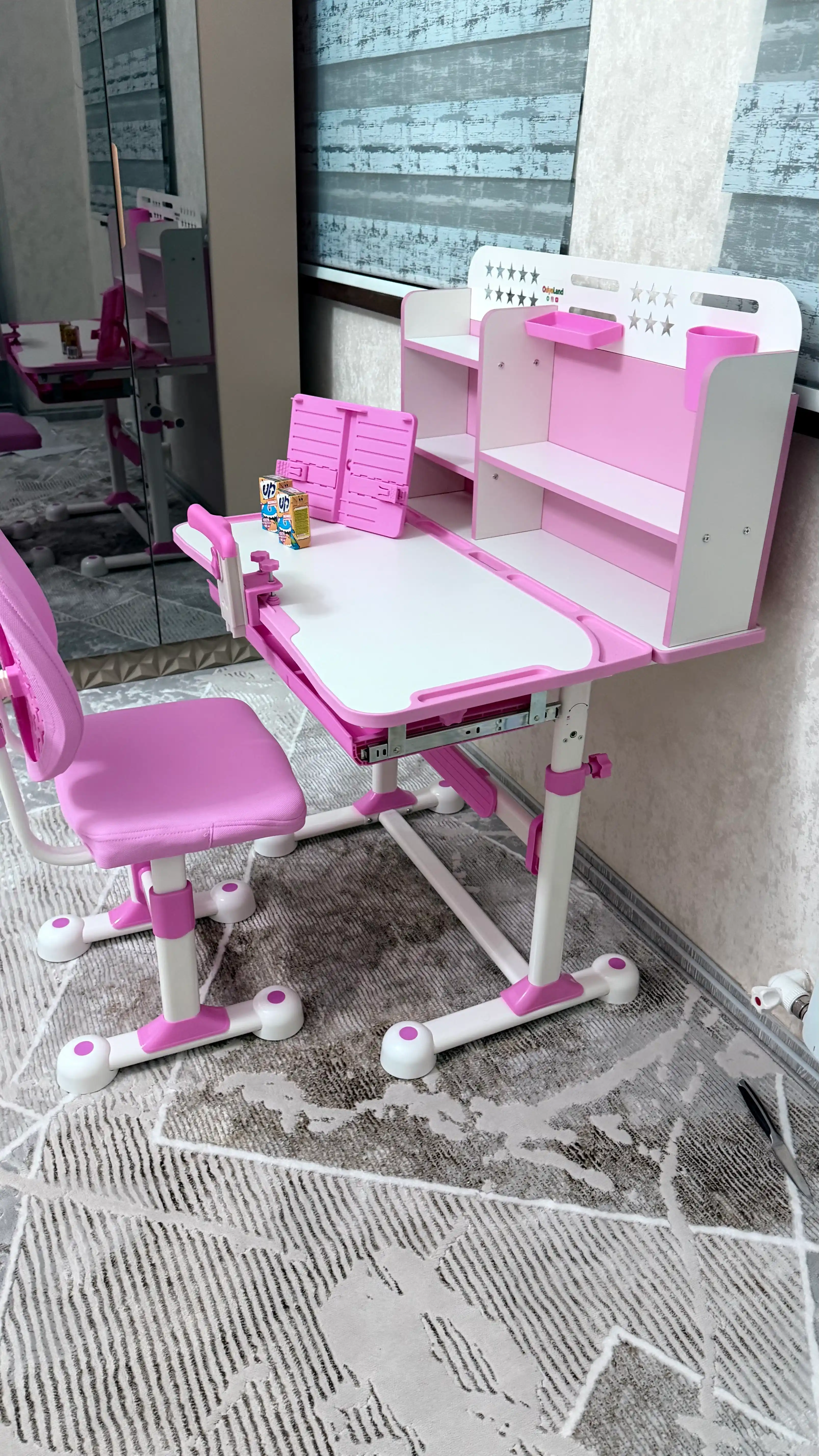 Parta, Transformer parta, 3–18 yoshgacha ergonomik, dars stoli, o`sib boruvchi, javonli