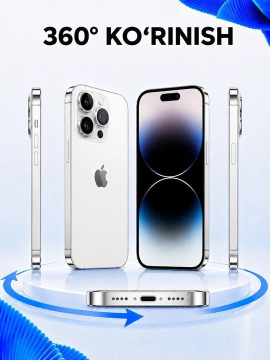 Apple iPhone 14 Pro, 5G, 120 Hz, A16 Bionic, 48 MP kamera, sim-e+sim ro`yxatdan o`tgan