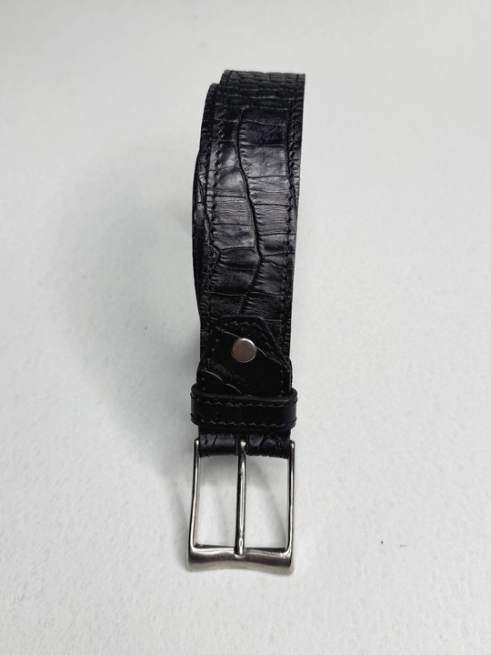 Remen kamar erkaklar uchun tabiiy charmdan Black Gator