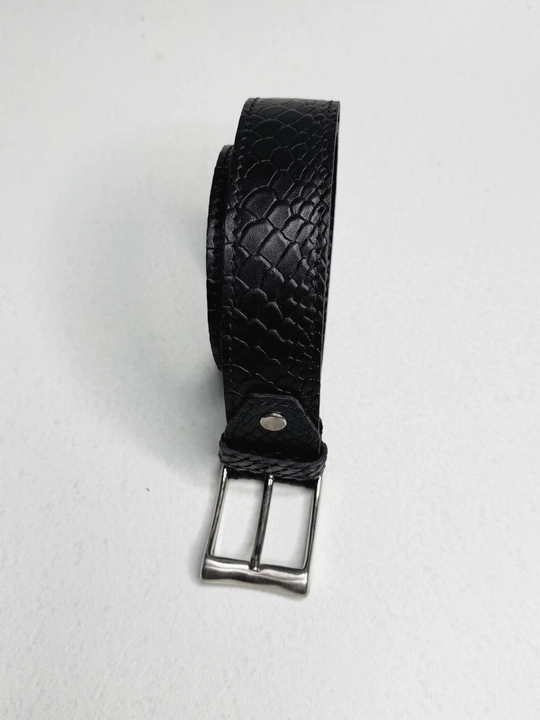 Remen kamar erkaklar uchun tabiiy charmdan Black Gator