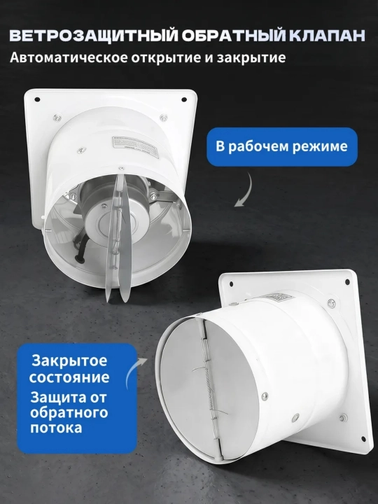 YNF tortuvchi ventilyator 150–400 mm, metall, 220V, sanoat va uy uchun
