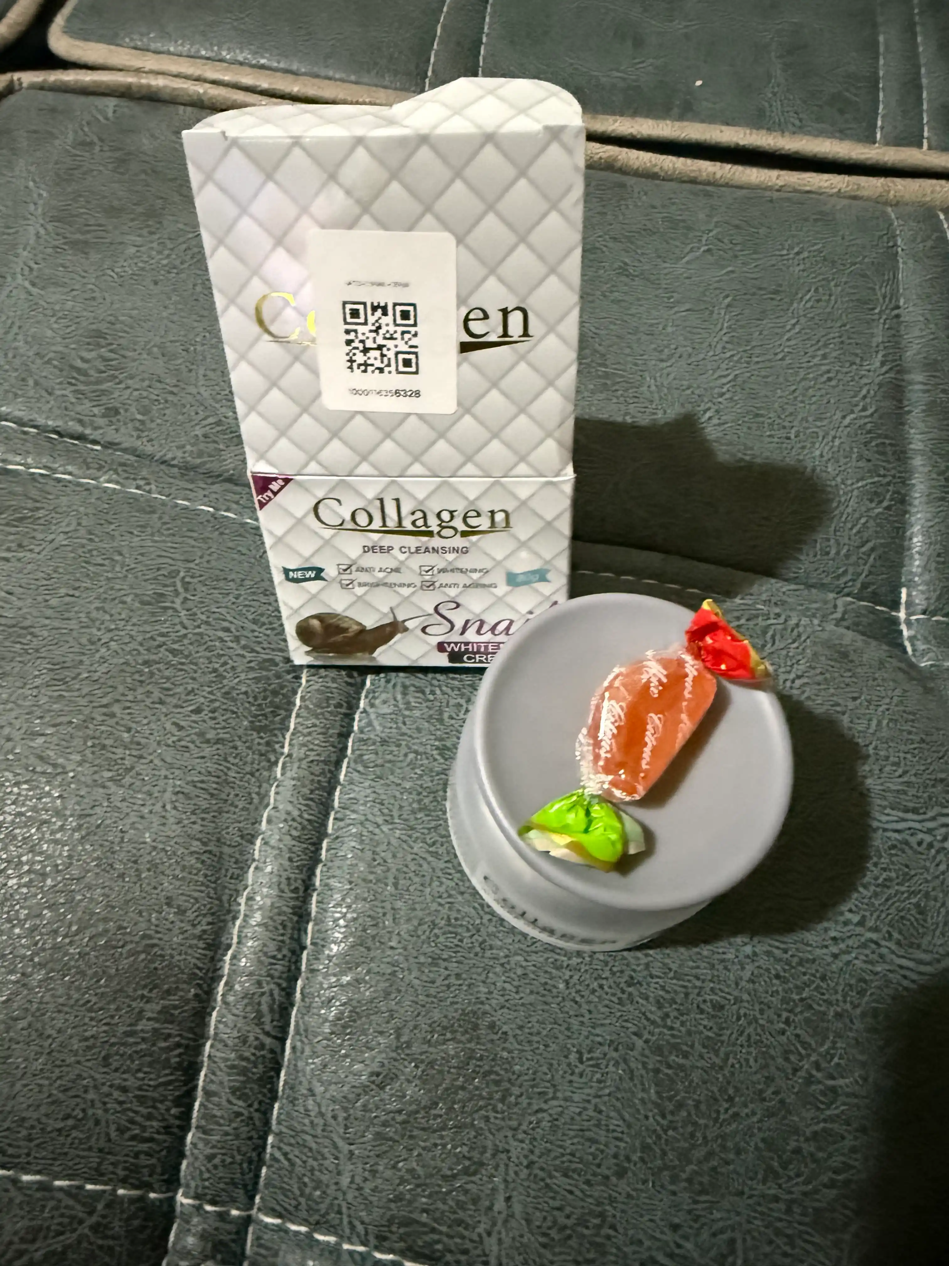 Oziqlantiruvchi, namlantiruvchi yuz uchun krem, shilliqurt ekstrakti Collagen, 80 gr