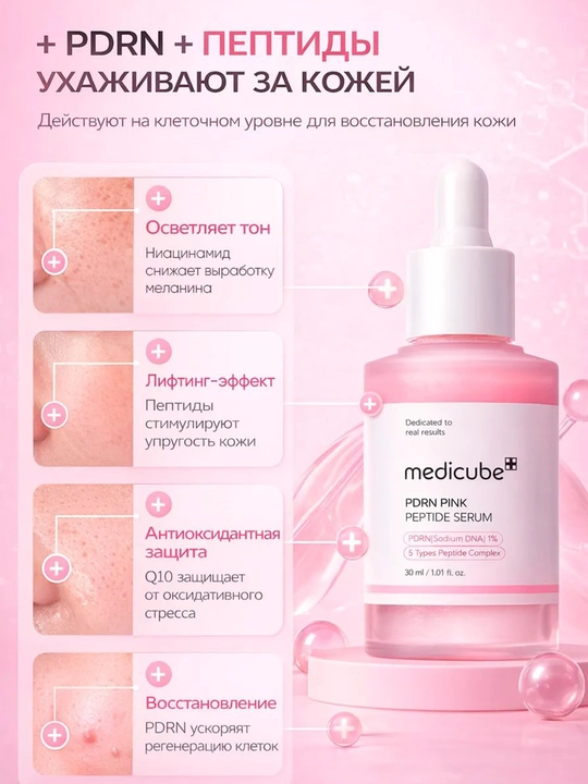 Сыворотка для лица medicube PDRN Pink Peptide Serum
