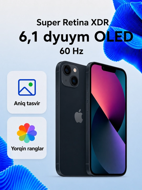 Apple iPhone 13 128GB SIM+eSIM imei ro`yxatdan o`tgan