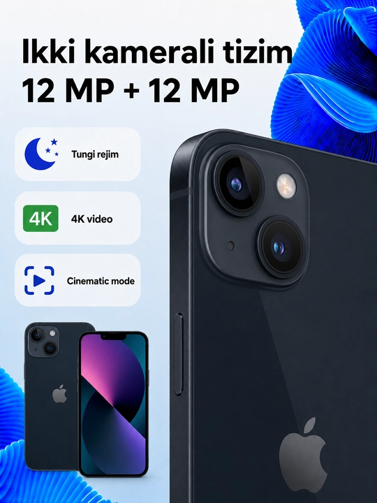 Apple iPhone 13 128GB SIM+eSIM imei ro`yxatdan o`tgan