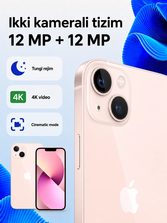 Apple iPhone 13 128GB SIM+eSIM imei ro`yxatdan o`tgan