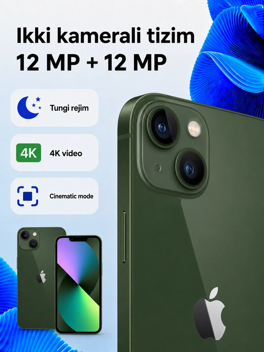 Apple iPhone 13 128GB SIM+eSIM imei ro`yxatdan o`tgan