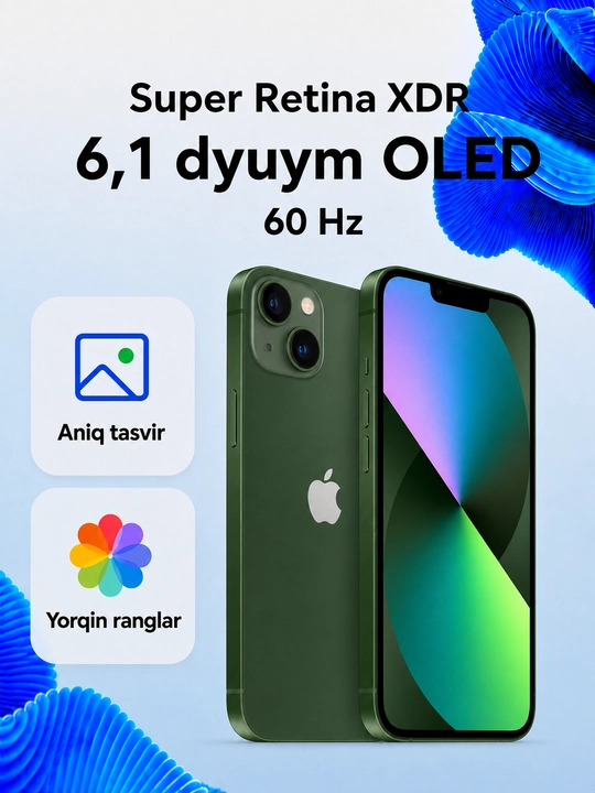 Apple iPhone 13 128GB SIM+eSIM imei ro`yxatdan o`tgan