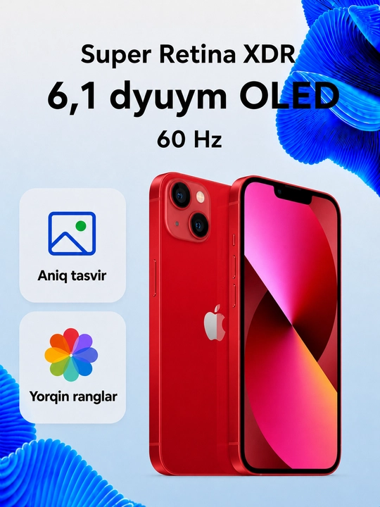 Apple iPhone 13 128GB SIM+eSIM imei ro`yxatdan o`tgan
