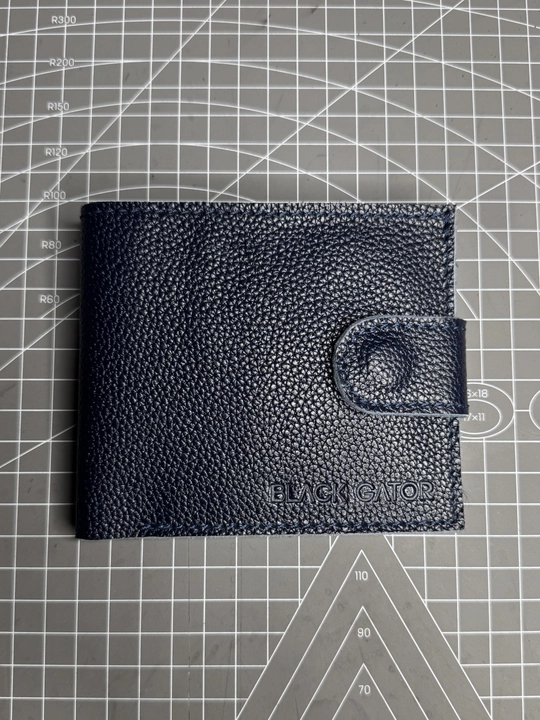 Koshelok hamyon kardholder karta va naqt pul uchun, tabiiy charm Black Gator, ixcham