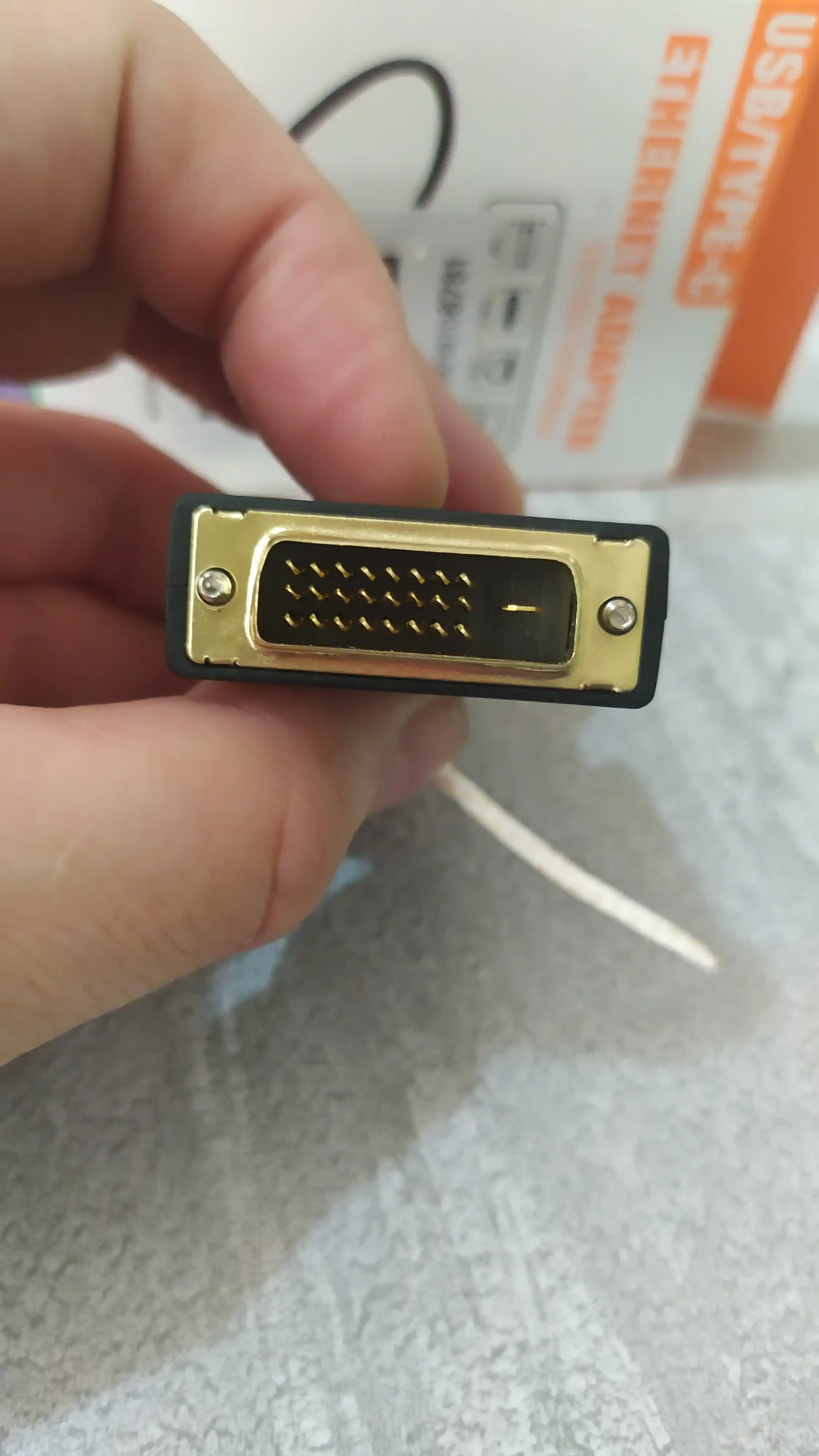 Adapter HDMI F - DVI-D 24+1 M HDMI-dan DVI-ga minusli