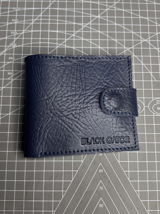 Koshelok hamyon kardholder karta va naqt pul uchun, tabiiy charm Black Gator, ixcham