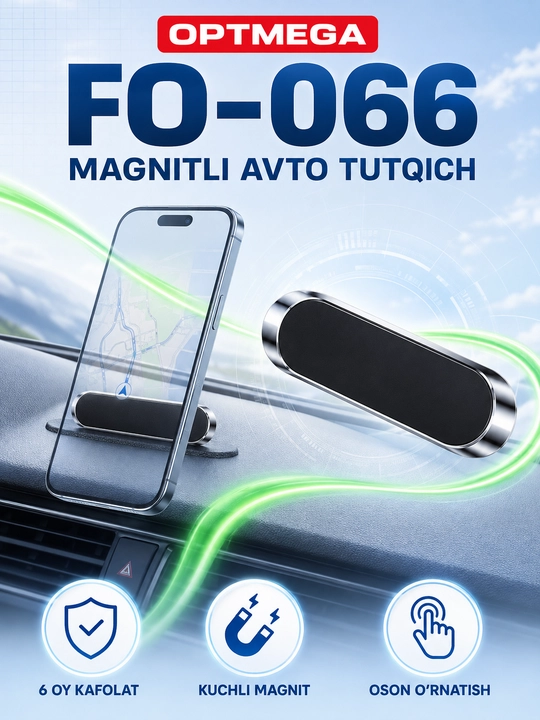 Avtomobil uchun magnit vakuumli telefon ushlagichi Magsafe bilan, 360 darajali, prisoskali