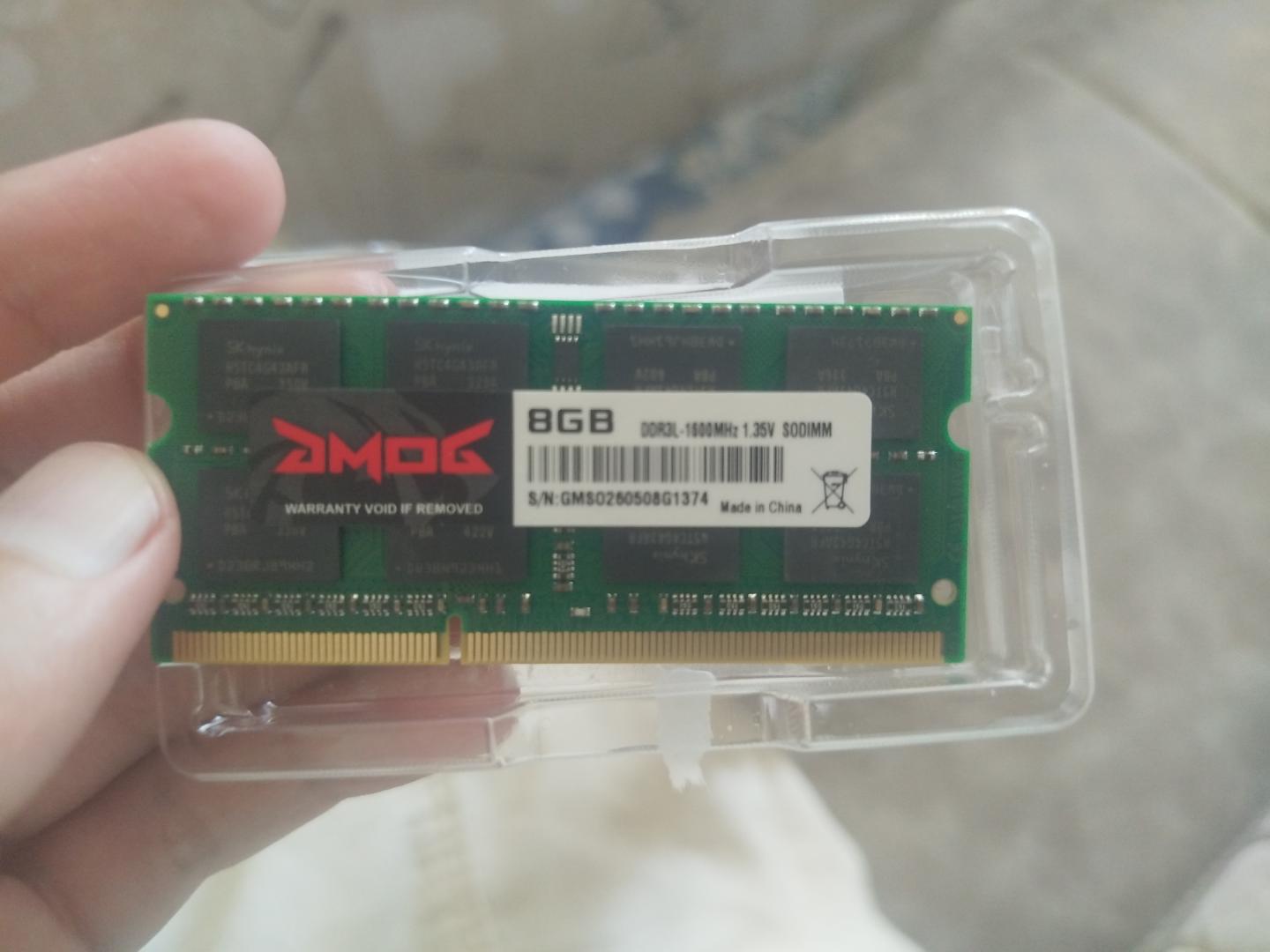 Operativ xotira SODIMM DDR3 4GB 8GB 1600 MHz Kingston, noutbuk uchun OEM