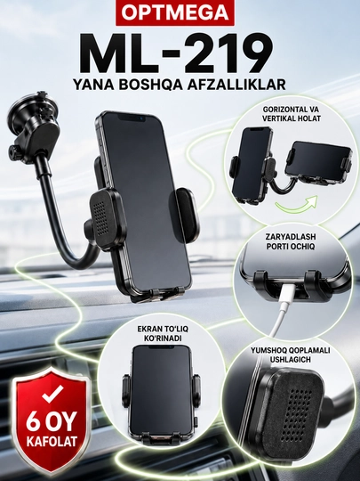 Avtomobil uchun magnit vakuumli telefon ushlagichi Magsafe bilan, 360 darajali, prisoskali