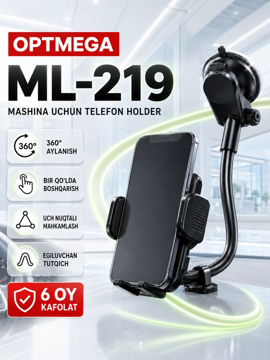 Avtomobil uchun magnit vakuumli telefon ushlagichi Magsafe bilan, 360 darajali, prisoskali