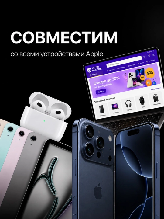 Кабель Type-C — Type-C 60W для iPhone 15/16 Pro, Pro Max — для быстрой зарядки