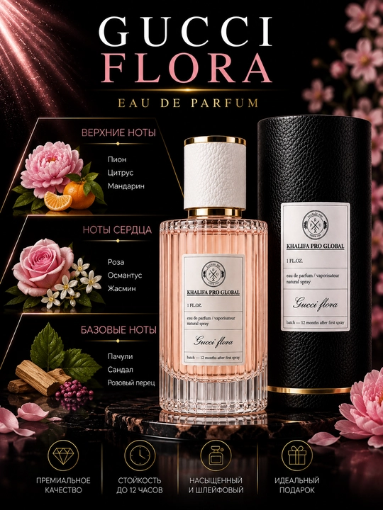 Духи женские Gucci Flora Gorgeus Gardenia, парфюмерная вода для женщин в пробнике вода - 