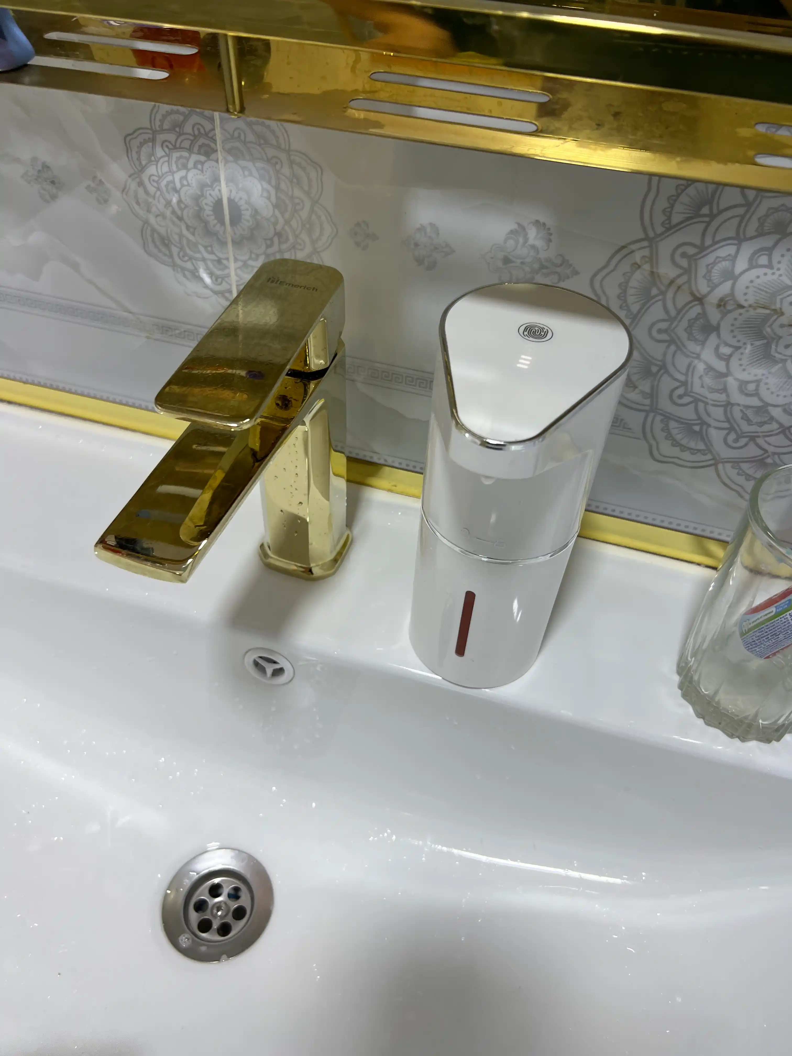 Suyuq sovun uchun sensorli avtomatik dozator ko'pikli, 350 ml, Type-C